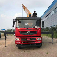 Grue télescopique montée sur camion-plateforme télécommandée HAOY 12 tonnes