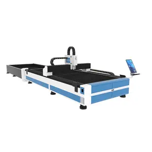 China Pengwo Factory G2060f-B 1500w-50000w Exchange Table Fiber Laser Cutting Machines / Desktop Laser Metal Cutting Machine