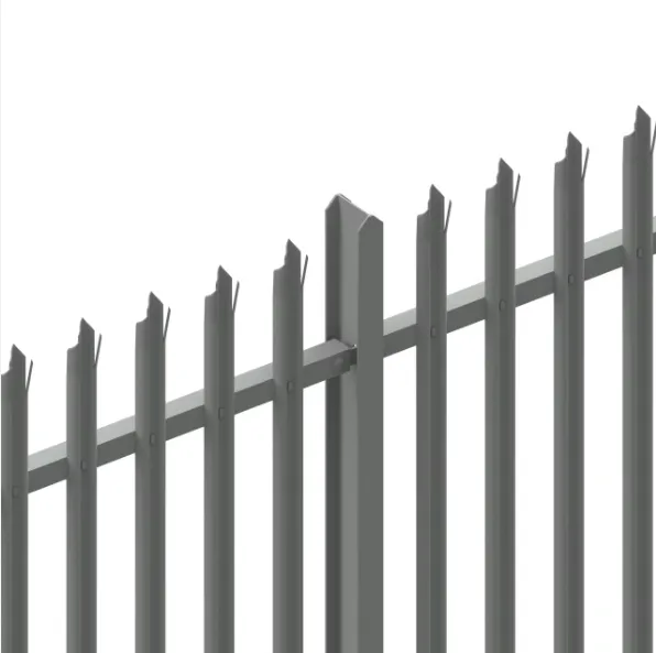 Clôture de palissade de sécurité résidentielle en acier de haute qualité clôture incurvée en métal piquets portables clôture de site en fer forgé