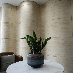 Revestimiento exterior Curvo Revestimiento de paredes <span class=keywords><strong>Piedra</strong></span> suave <span class=keywords><strong>Fachada</strong></span> de pared ignífuga 600x1200mm Acabado de pared alternativo de <span class=keywords><strong>piedra</strong></span> - Product Image 2