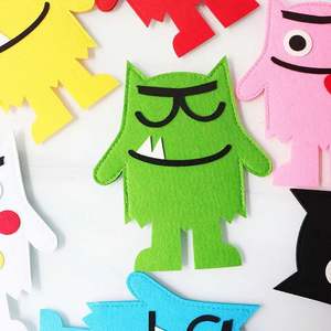 My Emotional Little Monster Hand Puppet Mood Color reconoce la marioneta <span class=keywords><strong>de</strong></span> fieltro para niños pequeños - Product Image 4