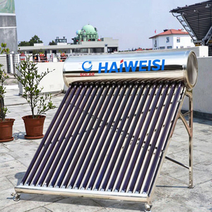 Đứng miễn phí ngoài trời thép không gỉ ống nhiệt năng lượng mặt trời Máy nước nóng sơ tán Ống Geyser cho khách sạn điện khí điện - Product Image 1