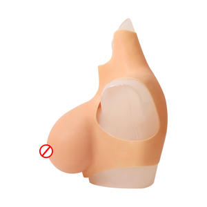 Водолазка тканая силиконовая форма груди Поддельные сиськи для косплея Трансвеститы Топы - Product Image 6