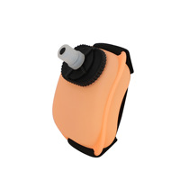 Bouteille d'eau sport en PVC à porter au poignet avec couvercle 200 ml pour la course et le fitness, compatible eau bouillante, à boire directement