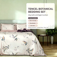 Parure de lit en Lyocell 2026 personnalisée, ensemble de housse de couette, vente en gros de draps de lit