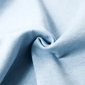 Factory Wholesaler CVC Fleece Fabric 50%Cotton 50%Polyester P/D With Backside Brushed for Hoodie