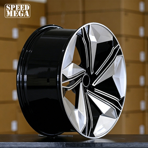 ล้อแม็กซ์อะลูมิเนียมอัลลอยด์แบบ Monoblock ขอบ 19x8.5J สีดำหน้าแมชชีน ลายหลายก้าน 5 รู 112 สำหรับ Audi A4 A5 A6 A7 A8 S4 S5 - Product Image 3