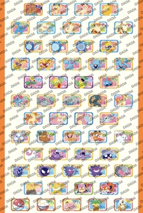 Mini aimant de réfrigérateur carré Pokémon, personnage d'anime <span class=keywords><strong>mignon</strong></span>, autocollant magnétique décoratif, décoration de maison Kawaii, cadeau pour enfants, objet de collection - Product Image 3
