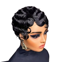 Perruques pour femmes en dentelle, style afro bouclé crépu africain, style brésilien, volumineuses et douces, base en soie, fibre haute température, en stock