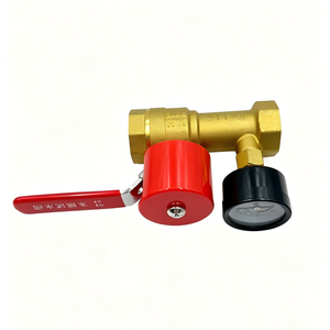 Vanne d'inspection en laiton DN25 K115 pour sprinkler d'incendie avec manomètre, vanne de test d'eau terminale DN25 de 1 pouce pour système d'incendie - Product Image 4