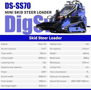 Chinese Lonking Supplier CDM307 CDM308 CDM312 High Quality <b>Small</b> Skid Steer Loader - Product Image 2