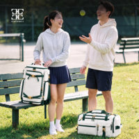 Tas Travel Stylish Custom Kapasitas Besar untuk Berkuda & Lapangan Golf Bahan Kulit OEM Tas Duffel Gym Travel Jinjing