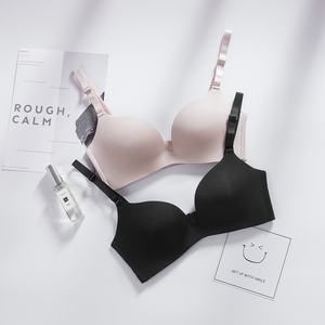 Transpirable <span class=keywords><strong>y</strong></span> agradable a la piel de color sólido <span class=keywords><strong>ropa</strong></span> <span class=keywords><strong>interior</strong></span> sujetador con aros chica sujetador <span class=keywords><strong>sin</strong></span> costuras - Product Image 3