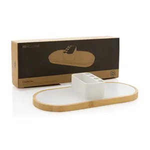 Caricatore wireless doppio da 10W Ontario, gadget sostenibili - Product Image 3