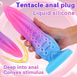 Plug Anale a Forma di Dildo in Silicone, 100% Impermeabile, Masturbatore Rettale, Giocattolo Sessuale per Adulti - Product Image 1