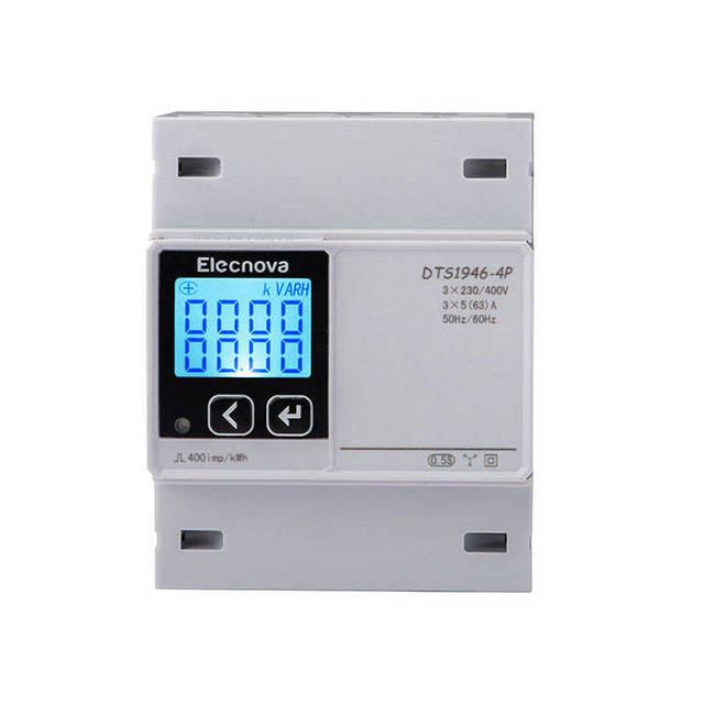 Elecnova DTS1946-4P 3 Phase 4 Wire kWh Meter CE Approved DIN-Rail Smart Energy Panel Meter