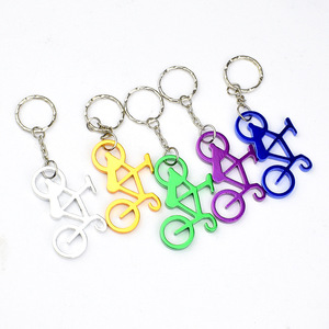 <span class=keywords><strong>Porte</strong></span>-clés décapsuleur de bouteille de vélo avec logo personnalisé, en alliage de zinc, multicolore, gravé au laser, cadeau pour les amateurs de cyclisme, vente en gros - Product Image 4