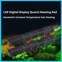 Chauffe-eau submersible pour aquarium avec affichage numérique LED, tube en quartz, thermostat automatique pour aquariums d'eau douce