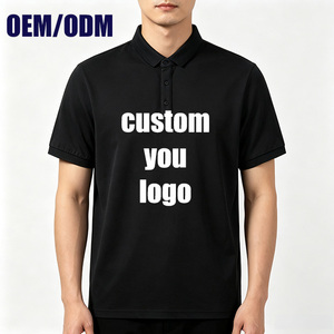 Vente en gros OEM/ODM de polos à manches courtes, impression de votre logo, t-shirt homme tendance, t-shirt uni personnalisé pour hommes - Product Image 3