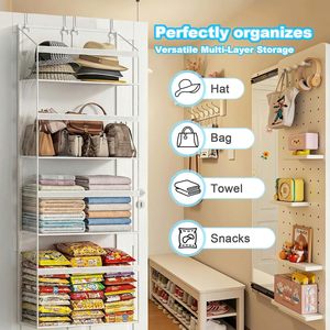 Stuffed Animal Storage 4 Tier Clear <b>Over</b> <b>Door</b> Organizer For Plush Toys Kids Room Storage Solution - Product Image 6