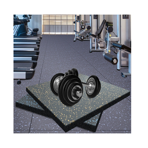 Giảm tiếng ồn màu đen EPDM Dot phòng tập thể dục cao su sàn gạch mat - Product Image 6
