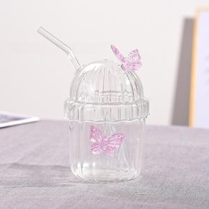 Tasse à lait et à jus transparente créative pour la maison, tasse à boire en forme d'animal, en verre borosilicate haute qualité, tasse monocouche - Product Image 2