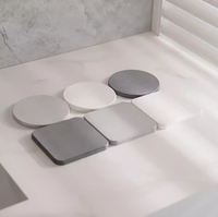 Accueil Stone Coaster Set élimine les filigranes et sèche instantanément séchage diatomite sous-verre cadeau