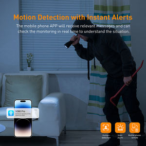 V380 RVP8-WiFi RJ45 1MP kapalı WiFi güvenlik kamerası çift Lens PTZ HD bulut veri hareket algılama gece görüş dahili mikrofon TF - Product Image 3