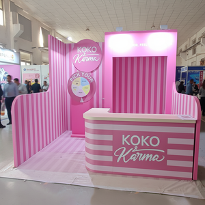 IZEXPO - Stand de Exhibición de 3x4m de Montaje Rápido en 30 Minutos, sin <span class=keywords><strong>Herramientas</strong></span>, para Exhibición de Bebidas y Alimentos en Ferias Comerciales - Product Image 1