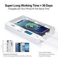 Boîtier de verrouillage portable intelligent avec minuterie de contrôle automatique pour téléphone et tablette