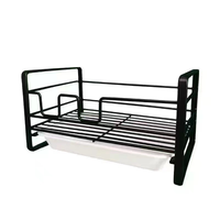 Support de rangement de cuisine sans perçage pour éponges, égouttoir à éponges, porte-savon en laine d'acier, support de rangement pour torchons d'évier de cuisine