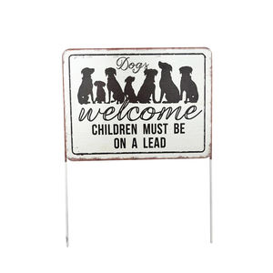 ของตกแต่งสวนทำจากโลหะอลูมิเนียมพิมพ์ลายยูวีแนวโบราณรูปทรงสี่เหลี่ยมผืนผ้าพร้อมธีมแมว - Product Image 5