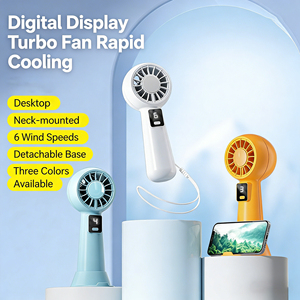 Ventilador de escritorio pequeño, portátil, recargable por USB, minimalista y de alta calidad. - Product Image 1