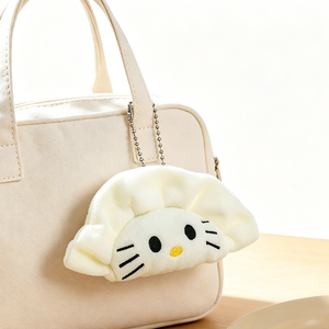 Lindo colgante pequeño de peluche con forma de dumpling, colgador de bolso, llavero, muñeca de dibujos animados con temática de niña, pequeño regalo al por mayor - Product Image 3