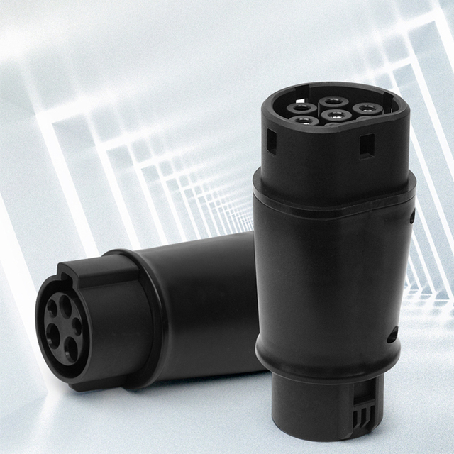 BOULT SAE J1772 Type1 to Type2 EV Connector Charger Adapter 32A AC IP55 Waterproof Replacement/Repair Part New
