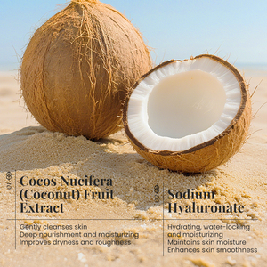 KORMESIC Jabón <span class=keywords><strong>de</strong></span> <span class=keywords><strong>Coco</strong></span> Natural Orgánico Blanqueador, Suavizante y Nutritivo <span class=keywords><strong>de</strong></span> Larga Duración, 100g, Venta al Por Mayor OEM ODM - Product Image 4