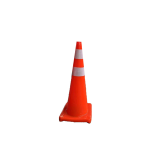 Direct verkoop PVC/PP hoge-intensiteit prismatische reflecterende parkeerplaatspaal, verwijderbare crashbarrière, afbakening, waarschuwingsbord - Product Image 1