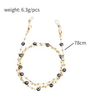 Chaîne à <span class=keywords><strong>lunettes</strong></span> Masque Longe Acrylique Evil Eye Alliage Perles Titulaire Corde Sangle Anti-perte <span class=keywords><strong>Lunettes</strong></span> Chaînes <span class=keywords><strong>2022</strong></span> Mode Bijoux Nouveau - Product Image 4