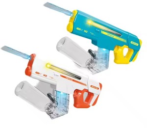 電動手動ポンプウォーターガンブラスターソーカー大人用おもちゃピストラ・デ・アグア自動高速リフィルボトル2モードプラスチック製 - Product Image 2