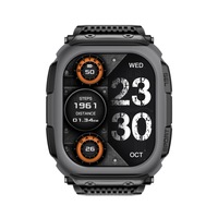 Montre connectée DM66 avec GPS intégré et capteur optique de fréquence cardiaque, étanche, pour le sport et le fitness, appels et musique Bluetooth, écran 2,13 pouces