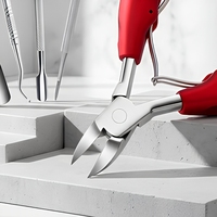 Ensemble d'outils de manucure et pédicure en acier inoxydable avec pince à cuticules, lime à ongles, pincettes et repousse-cuticules pour doigts et orteils