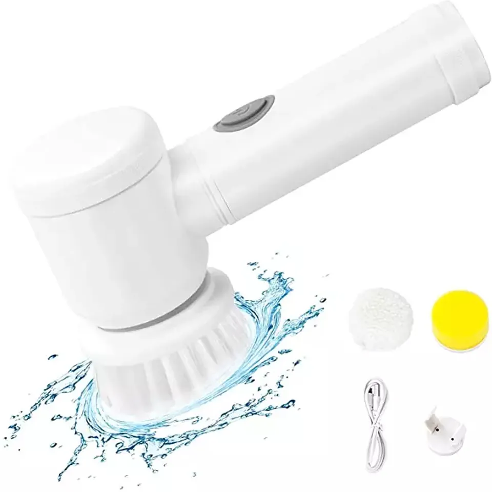 New Wireless Usb Rechargeable Housework Kitchen Dishwashing Brush For Bathtub Tile Cleaning