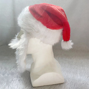 Ensemble de costume de Père Noël de luxe de haute qualité, perruque, barbe, chapeau et lunettes de Père Noël blancs pour fête costumée, style LED - Product Image 3