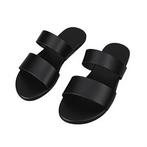 Custom Logo <b>Summer</b> Outdoor <b>Slippers</b> Double Strap for Couples Men's Non-Slip Open-Toe PVC Breathable Wholesale - Product Image 2