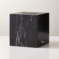 Stonekocc 1 ensemble de 8 pièces en marbre Nero Marquina noir et blanc, accessoires de salle de bain en pierre naturelle pour hôtel et décoration intérieure