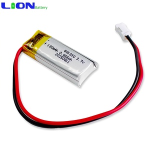 Pengiriman Cepat Baterai Lithium-Ion Polymer Bersertifikat KC CE Un38.3 3.7V 180mAh 3.7Wh Lipo 601230 Baterai Lithium-Ion - Product Image 1