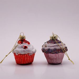 Los Últimos Adornos Navideños de Cristal para el Hogar, Bellamente Diseñados, Deliciosos Adornos de Cristal con Forma de Pastel para el Árbol de Navidad - Product Image 6