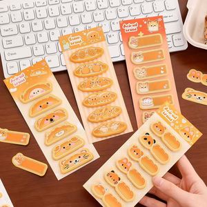 Cute Animal Bread Sticky Notes Adorable Cartoon Shiba Inu Hamster Shapes Self-adhesive Removable Decorative Markers for Gift - Product Image 3