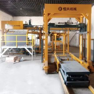 Full automatic concrete block stacking machine brick palletizer bricks making machine block cuber machine