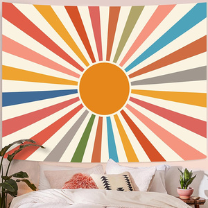 Bohème arc-en-ciel océan lever du soleil coucher de soleil tapisseries 51x60 pouces montagne géométrique abstrait Art impression Hippie décor <span class=keywords><strong>tapisserie</strong></span> - Product Image 3
